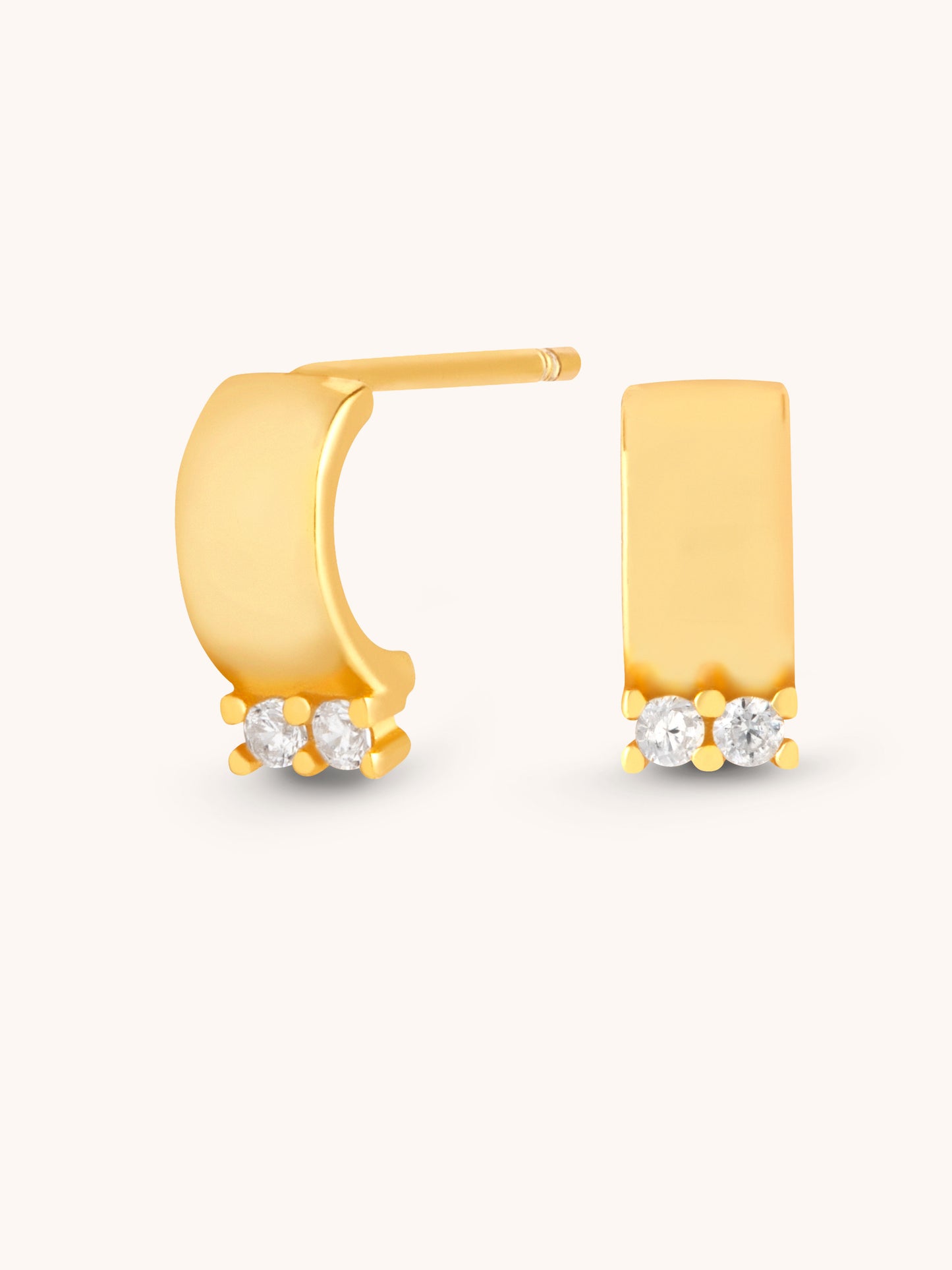 Ceres Gold Stud Earrings