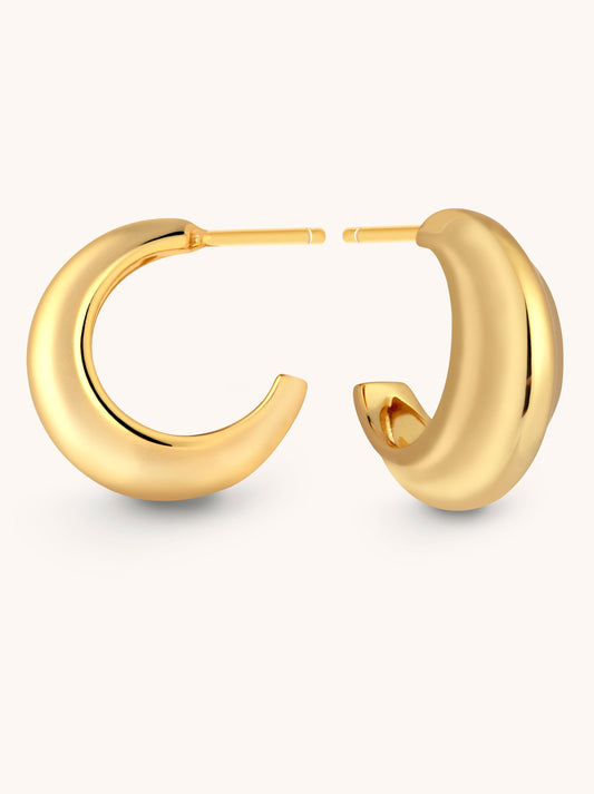 classic gold hoop earrings