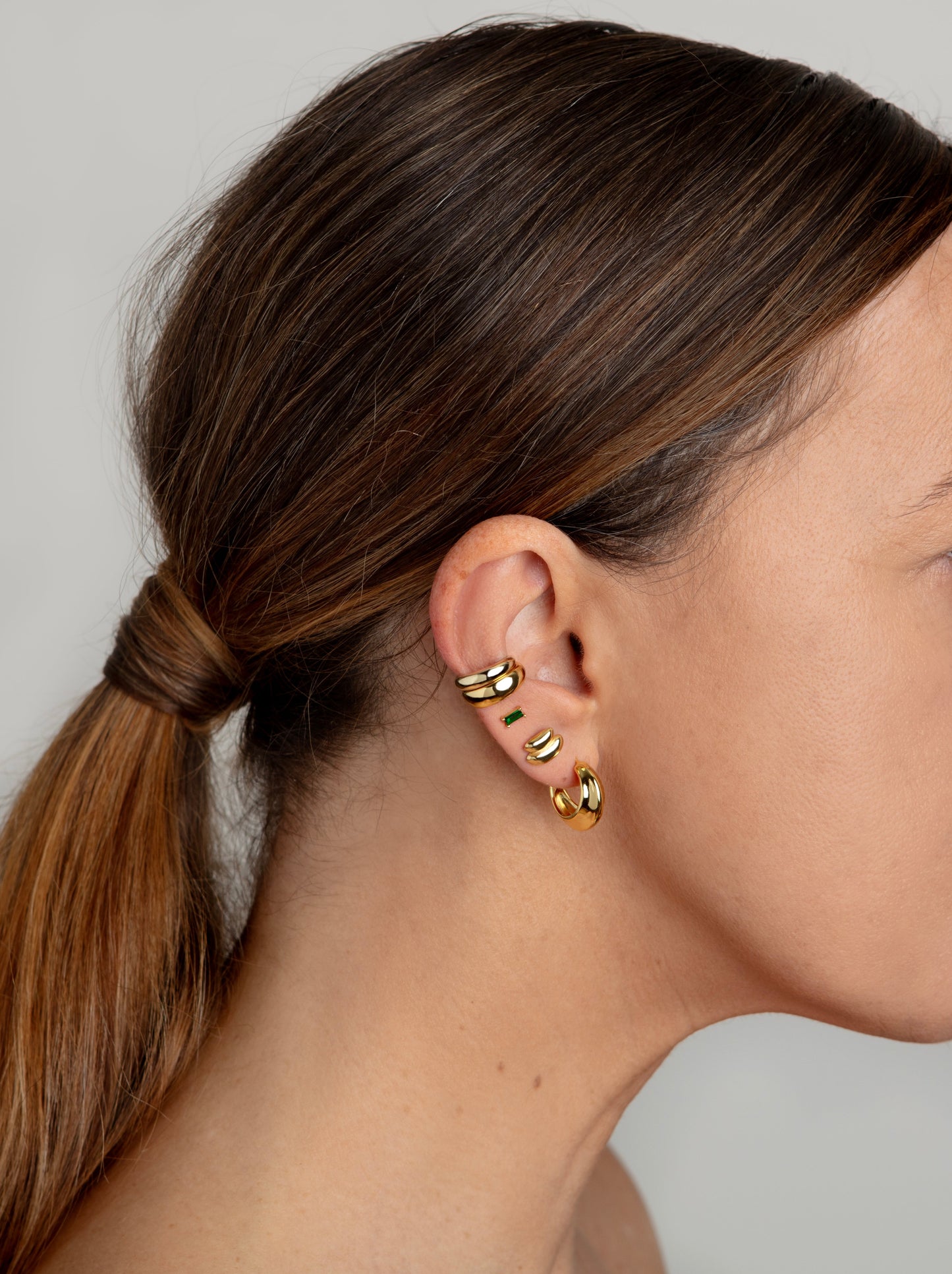 classic gold hoop earrings