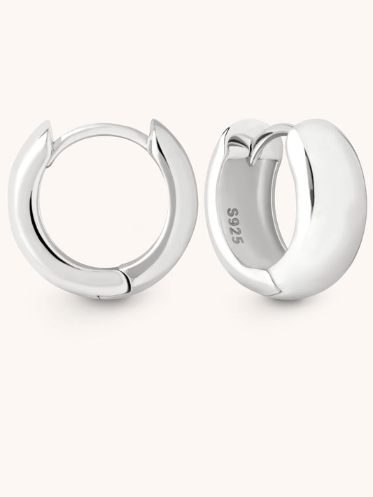 Theola Silver Hoops