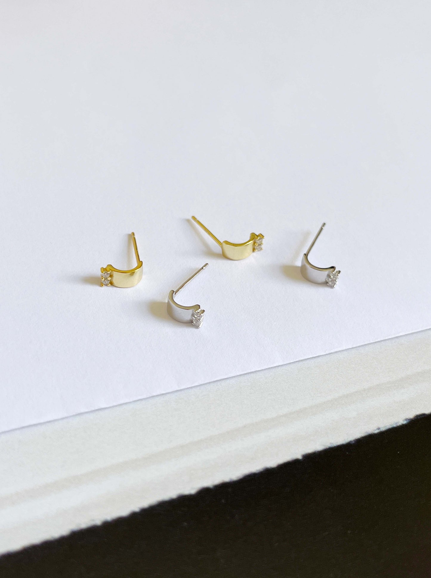 Ceres Gold Stud Earrings